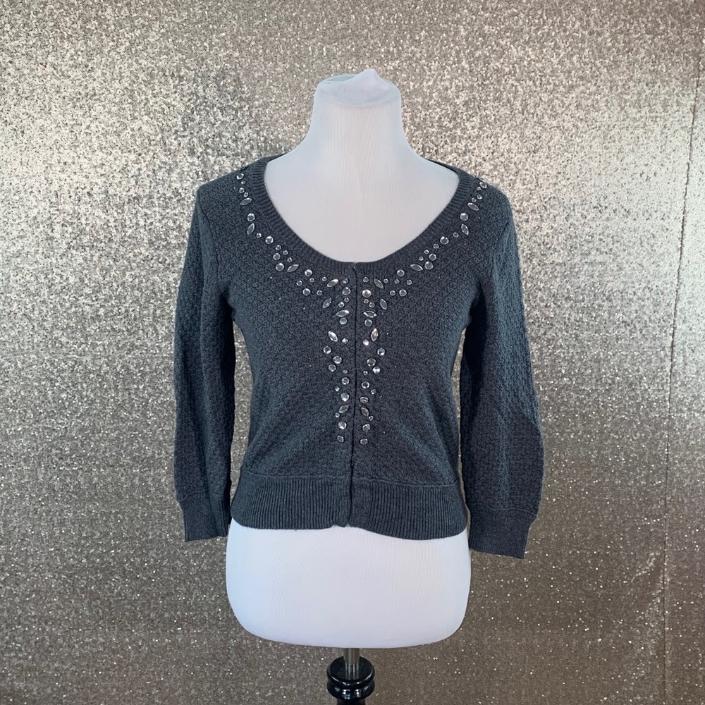 American Eagle Grey Button Up                   B2